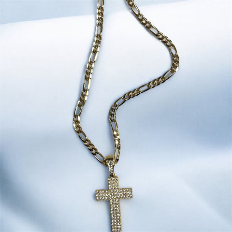 Rhinestone Cross Necklace