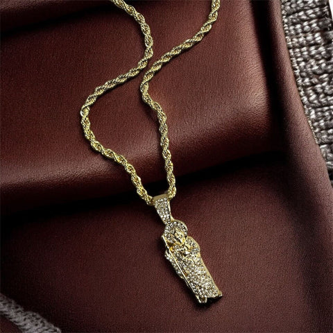 San Judas Rhinestone Necklace