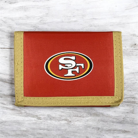 SF 49ers Nylon Tri-Fold Wallet