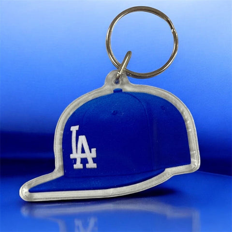 LA Dodgers Cap Acrylic Keychain