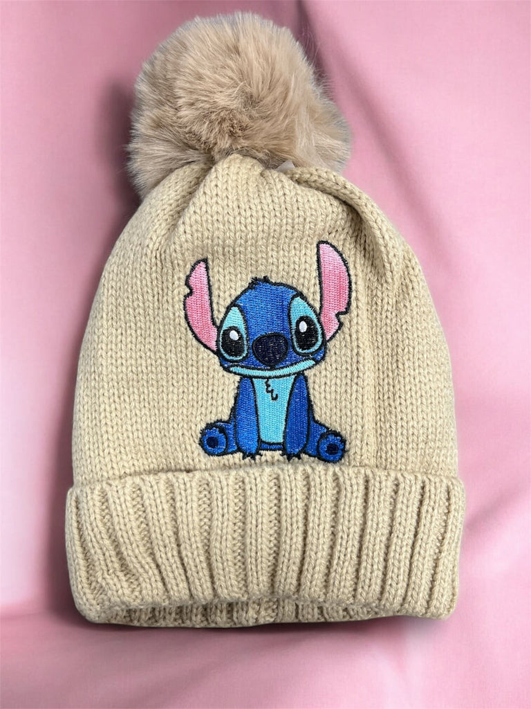Stitch Pom Beanie