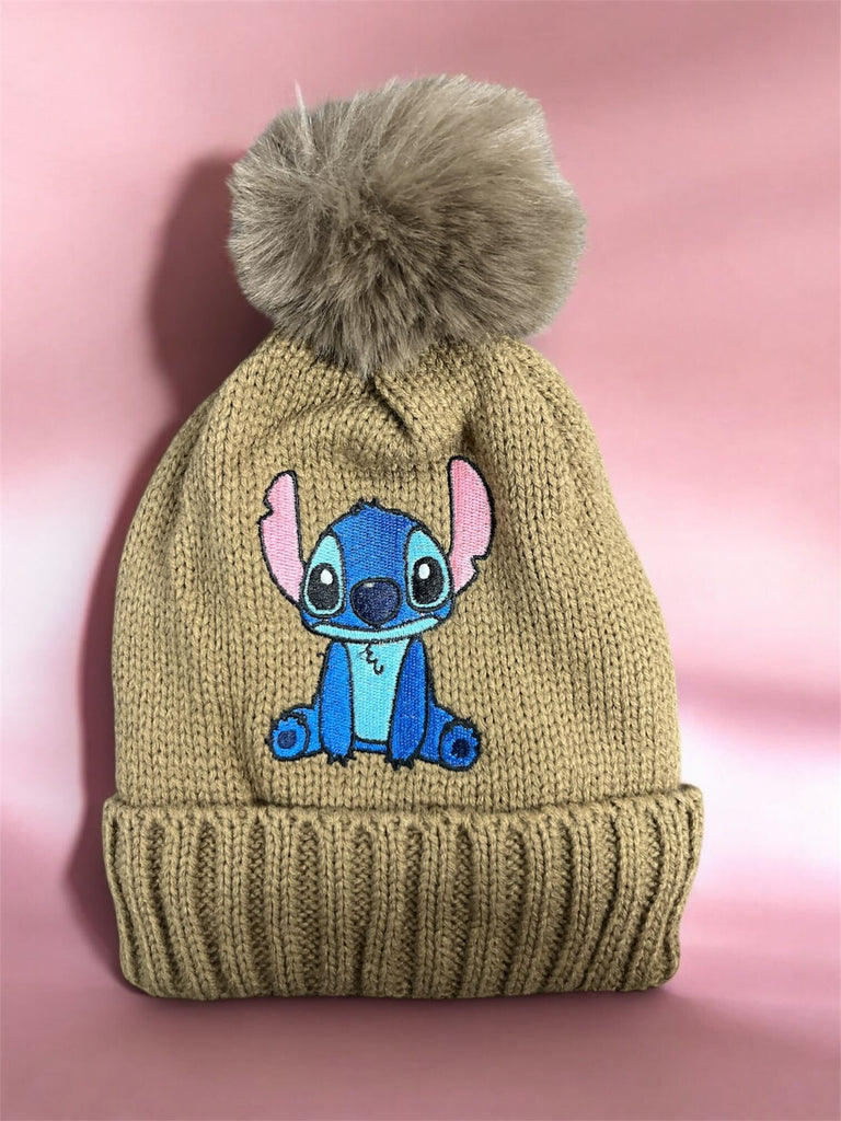 Stitch Pom Beanie
