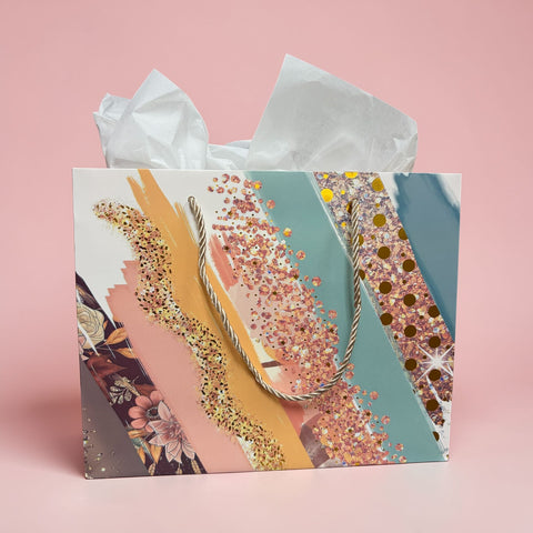 Glitter Pattern Gift Bag