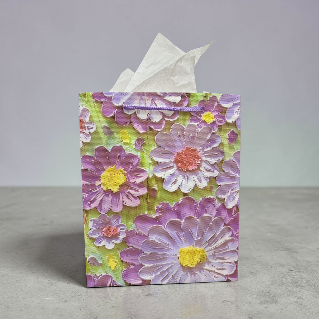 Flower Print Pattern Gift Bag