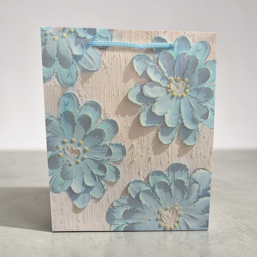 Flower Print Pattern Gift Bag