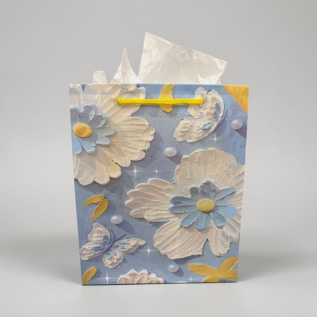Flower Print Pattern Gift Bag