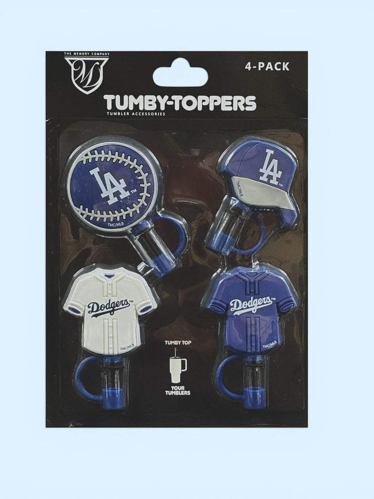 LA Dodgers Tumby Toppers 4pk