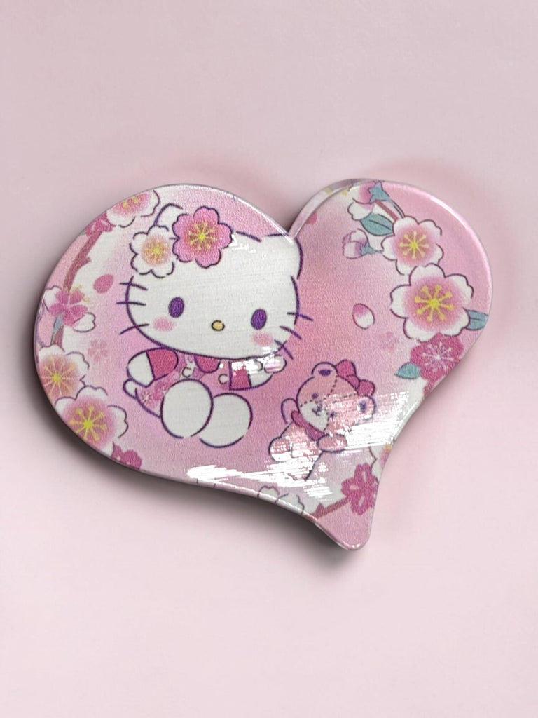 Hello Kitty Heart Shape Hair Clip