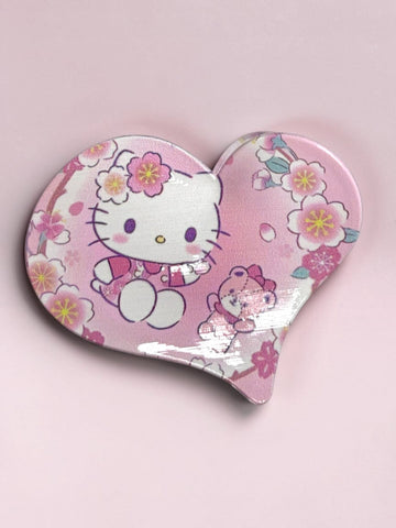 Hello Kitty Heart Shape Hair Clip