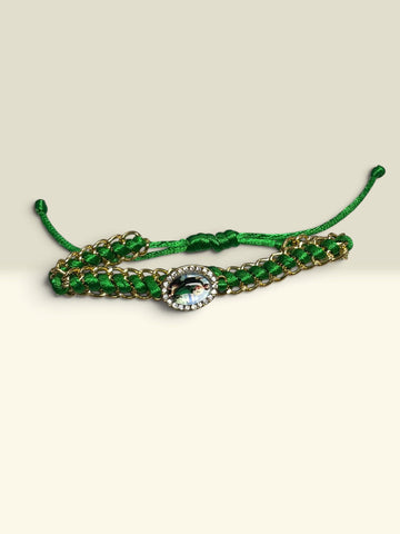 San Judas Metal String Bracelet