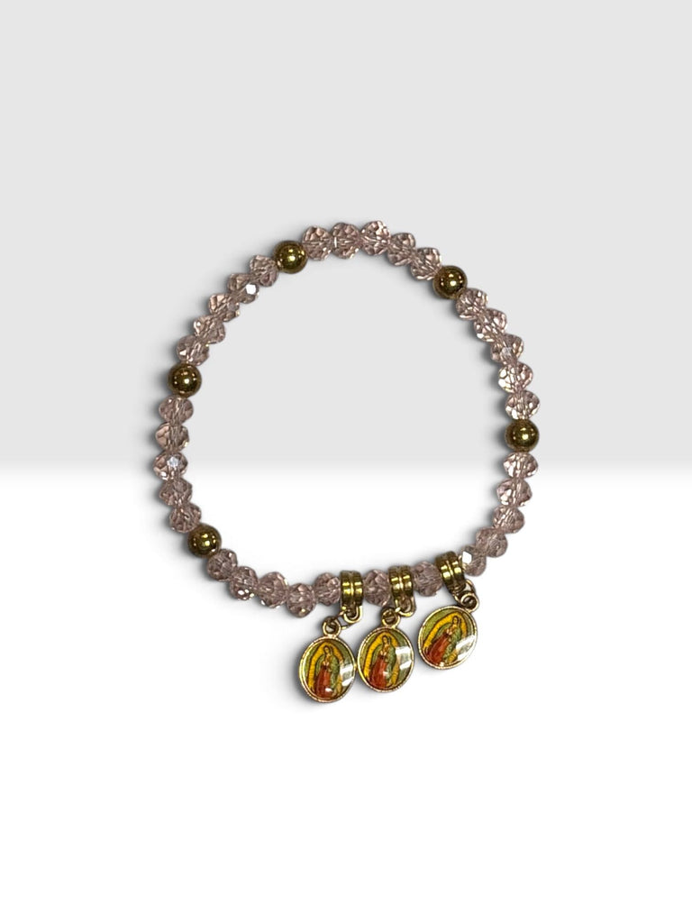 Virgin Mary 3 Charm Bracelet