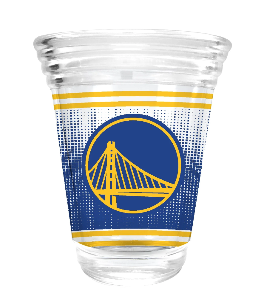 GS Warriors Round Shot Glass
