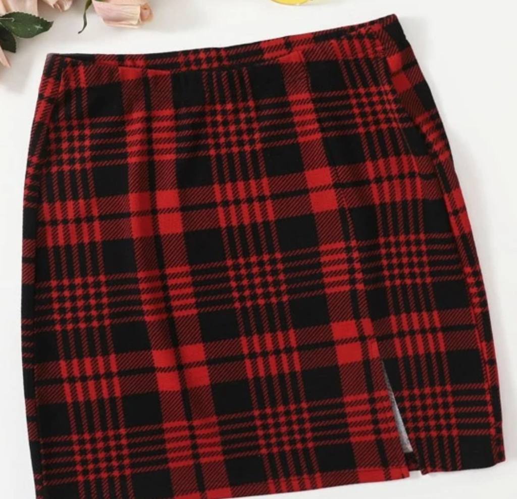 Plaid Mini Skirt