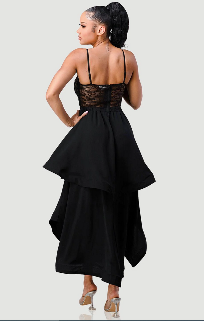 Laced Cut-Out Midi Dress 71441