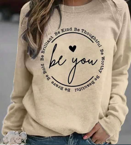 Be You Crew Neck Sweater (FINAL SALE)