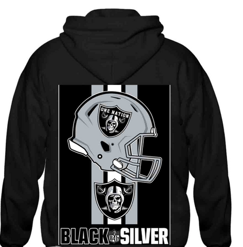 Raiders One Nation Helmet Hoody