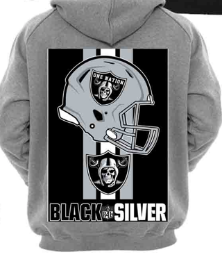 Raiders One Nation Helmet Hoody