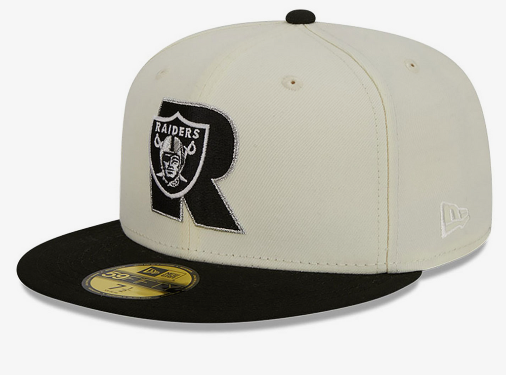 LV Raiders Originals Off White 5950 Fitted Hat