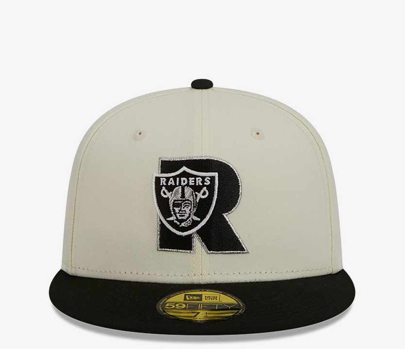 LV Raiders Originals Off White 5950 Fitted Hat