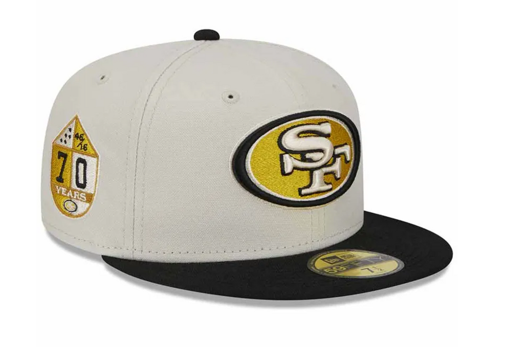 SF 49ers Two-Tone Stone Gray 5950 Fitted Hat
