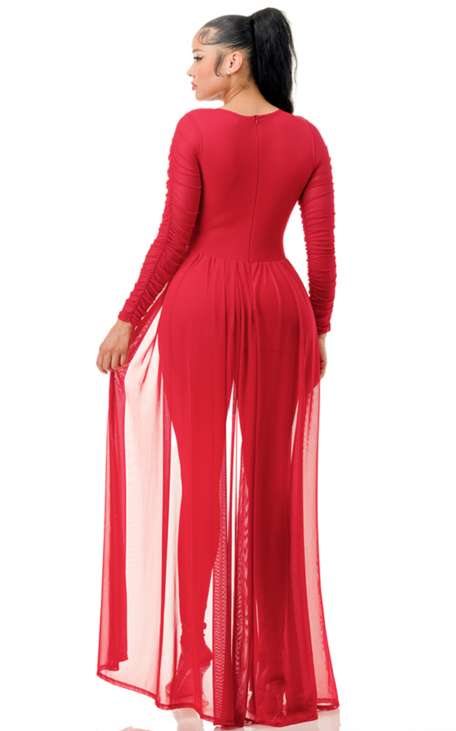 Long Sleeve Buckled Jumpsuit A3 5950 ( FINAL SALE )