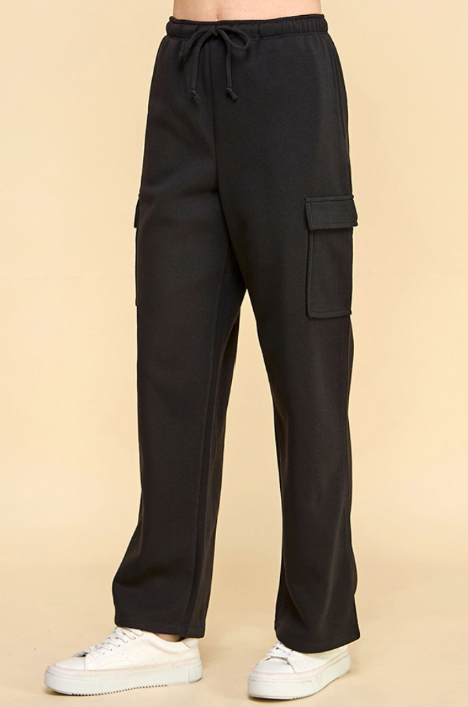 Side Pocket Loose Fit Pants HH51432 - Craze Fashion