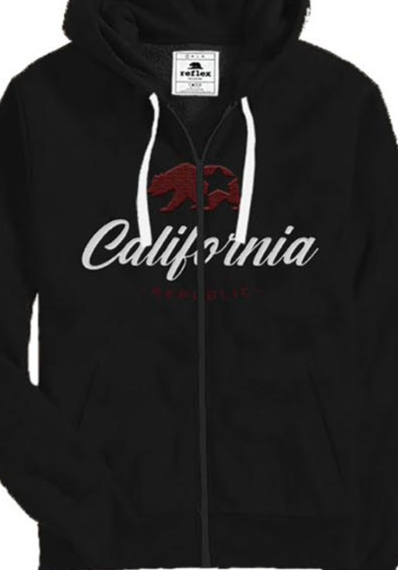 California Zip Up Hoody Reflex JK331