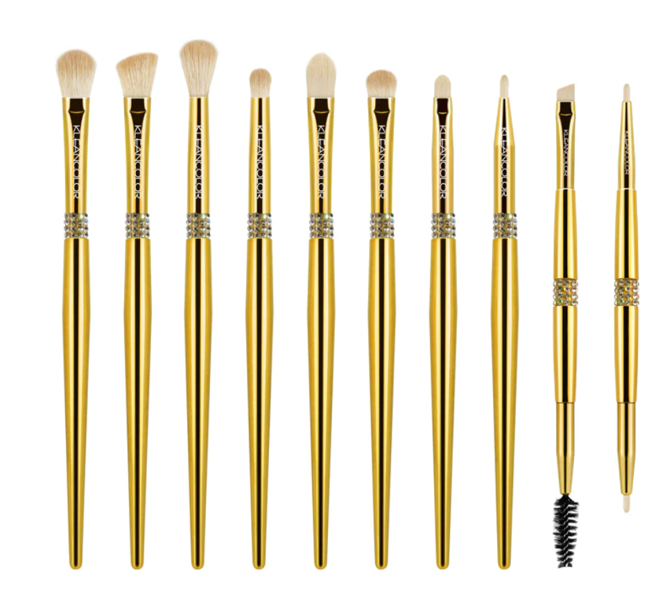 Kleancolor Twinkly 10PC Eye Essential Brush Set