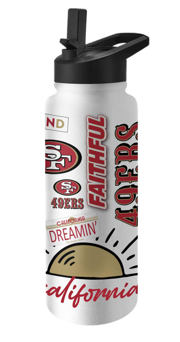 SF 49ers 34oz SS Quencher Water Bottle - Craze Fashion SF 49ers 34oz SS Quencher Water Bottle - Craze Fashion
