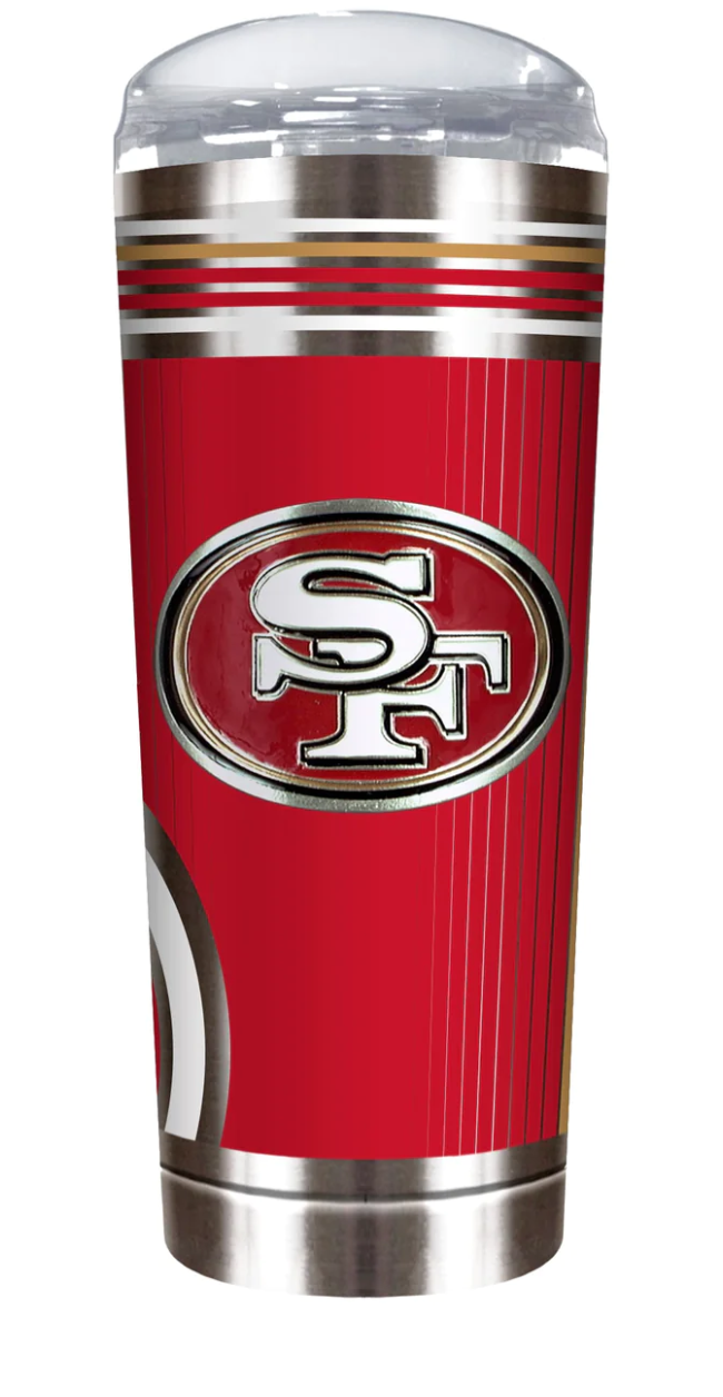 San Francisco 49ers Team Logo 18oz. Personalized Roadie Tumbler