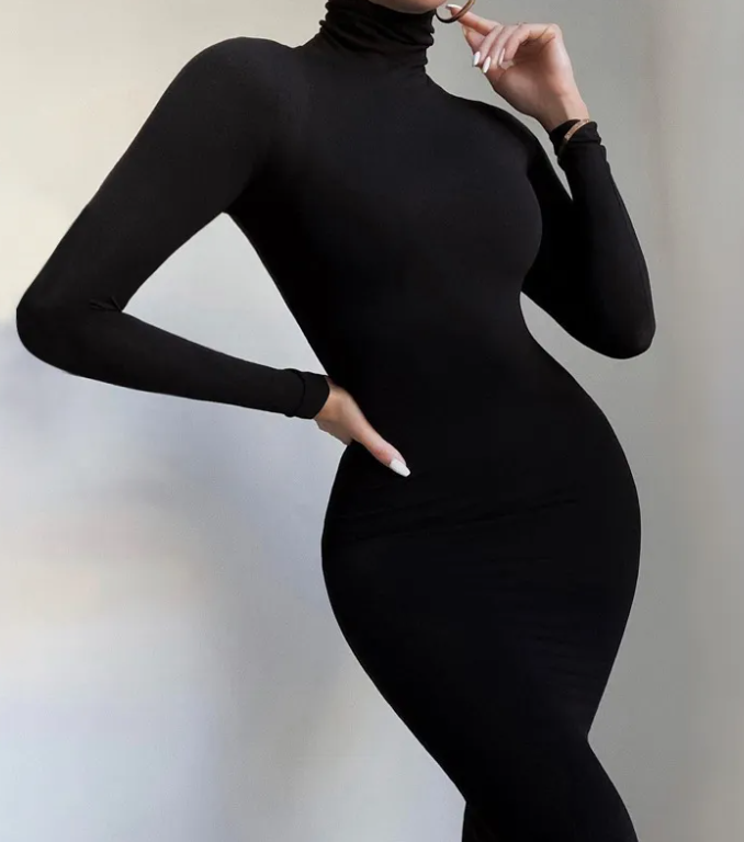 Turtleneck Jumpsuit Black / X-Large Turtleneck Jumpsuit Black / X-Large