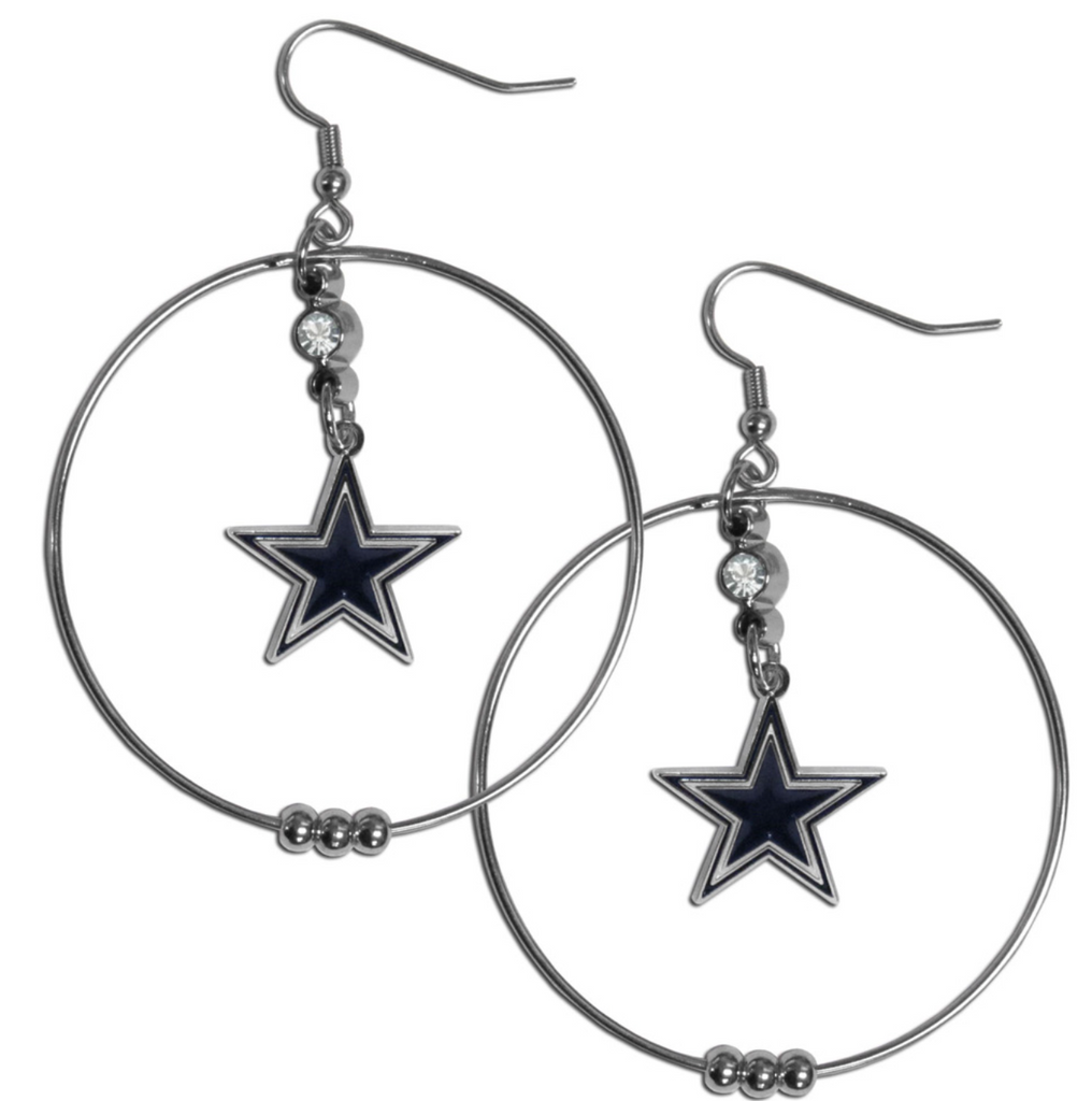 Dallas Cowboys Hoop Earrings