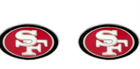 SF 49ers Stud Earrings