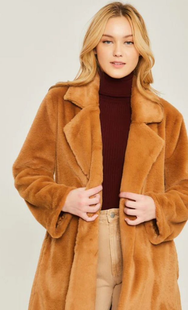 Faux Fur Coat 80057