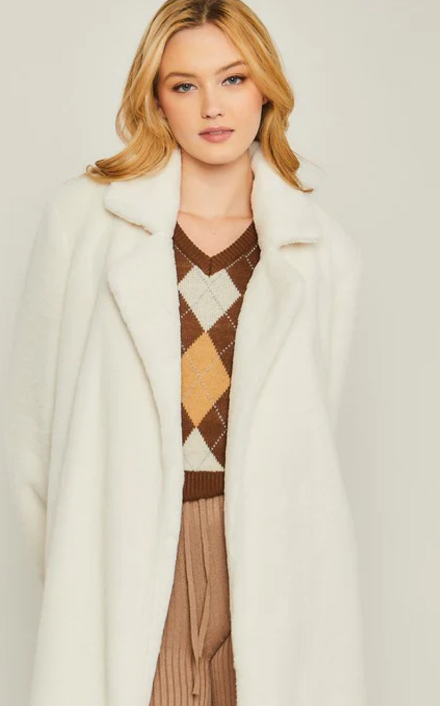 Faux Fur Coat 80057