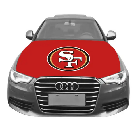 SF 49ers Car Hood Cover