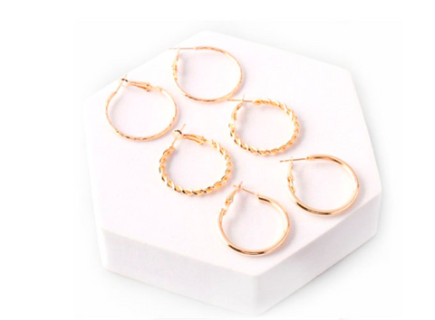 Twist Hoop Mix Earrings