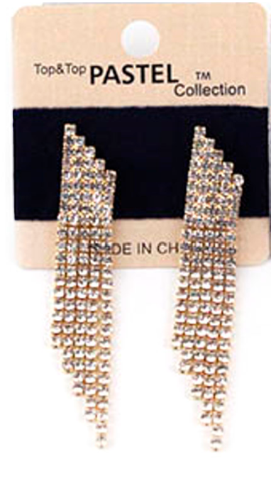 Rhinestone Tassel Earring