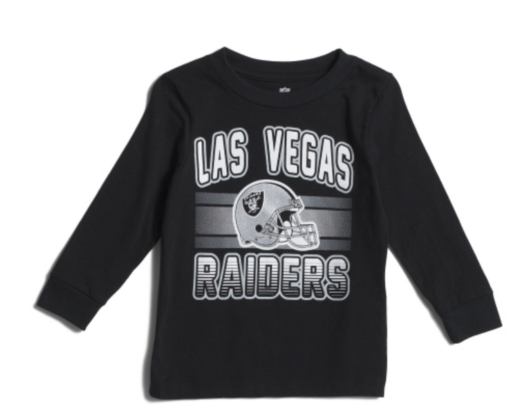 LV Raiders Toddler Long Sleeve Helmet Tee