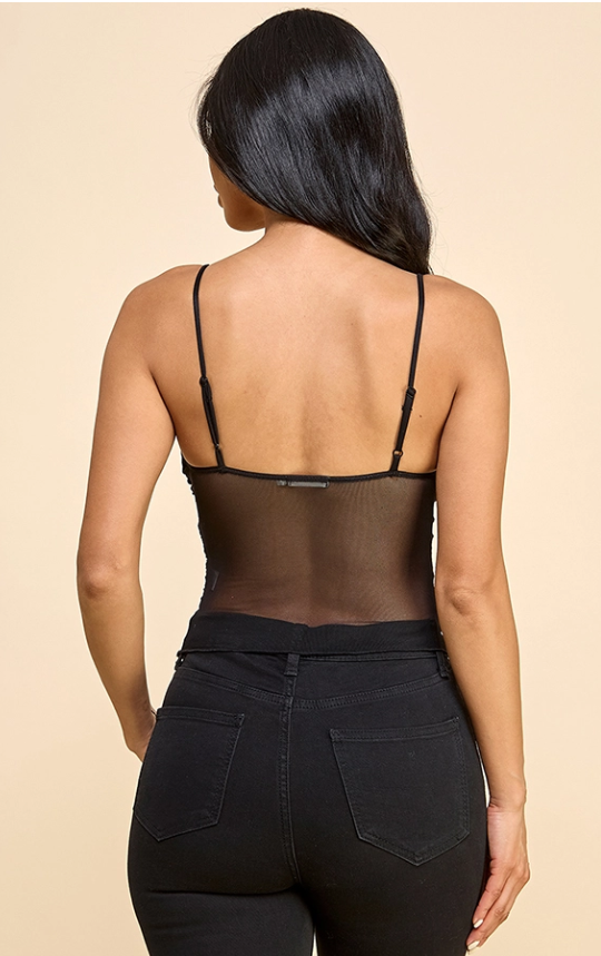 Ruched Mesh Cami HH 52696