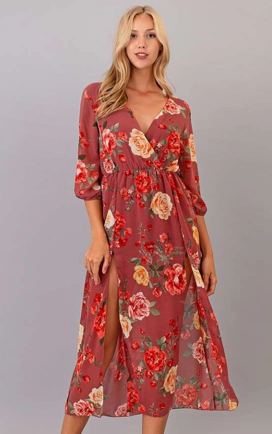 Floral Maxi Dress 33051
