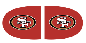 SF 49ers Side View Mirror Covers