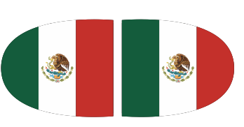 Mexico Flag Side View Mirror Covers