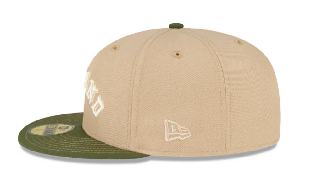 Oakland A's 59FIFTY Camel Fitted Cap
