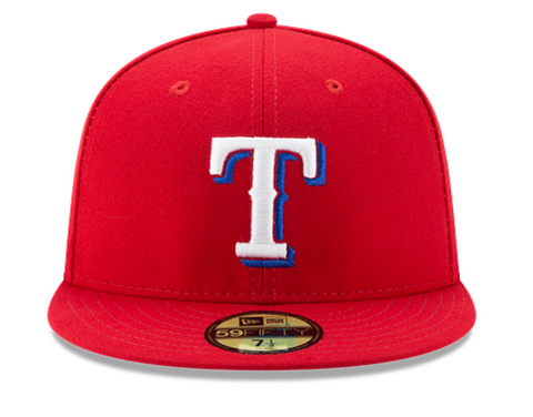 Texas Rangers On Field Fitted Cap