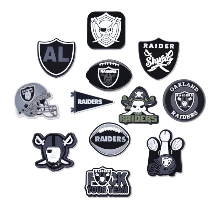 Raiders Shoe Charms