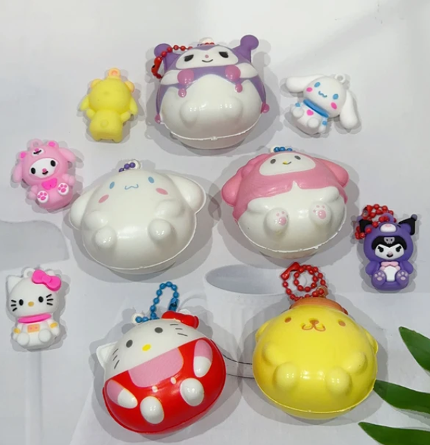 Sanrio Friends Stress Toy & Key Chain Set