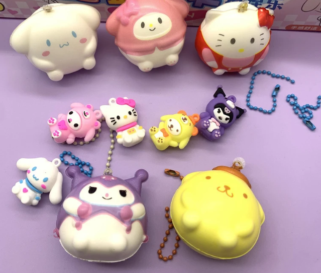 Sanrio Friends Stress Toy & Key Chain Set