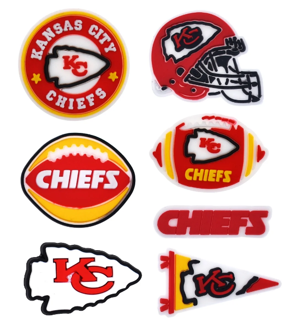 KC Chiefs Shoe Charms