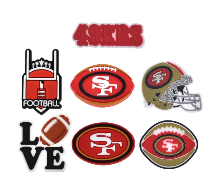 Sf 49ers Shoe Charms